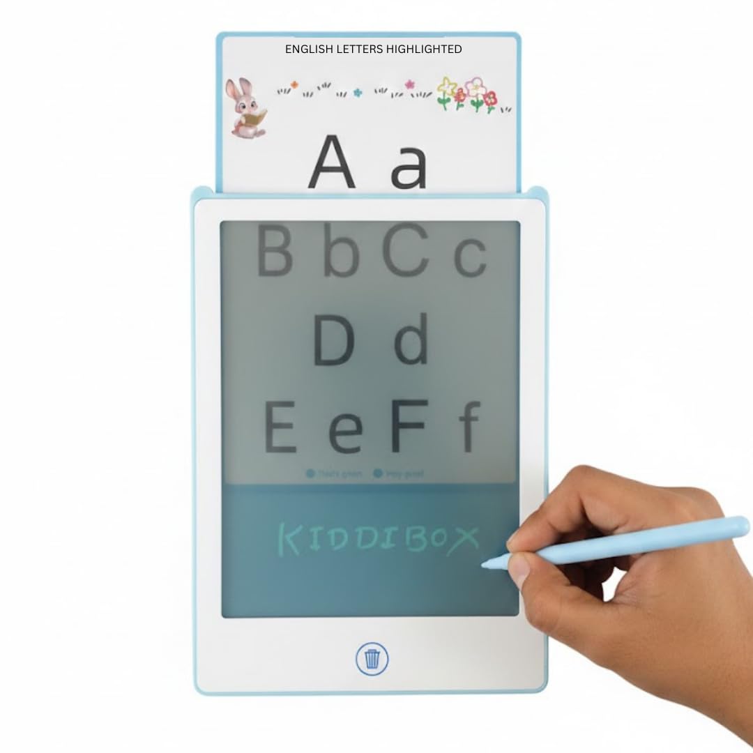 Traceable LCD Writing Tablet for Kids | 8.5 Inch Electronic Drawing Board |6 Double-Sided Tracing Cards | Stylus Pen | Magic Slate | Educational Learning Tool for Kids