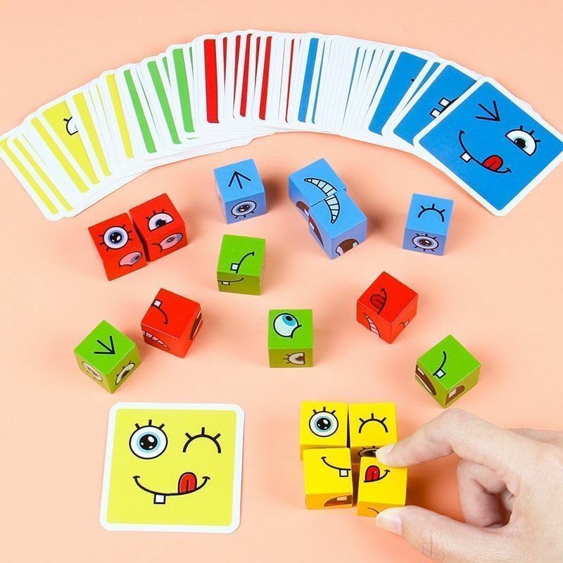 Crazy Face Puzzle Game| Expression Matching Block Puzzles Building Logical Educational
