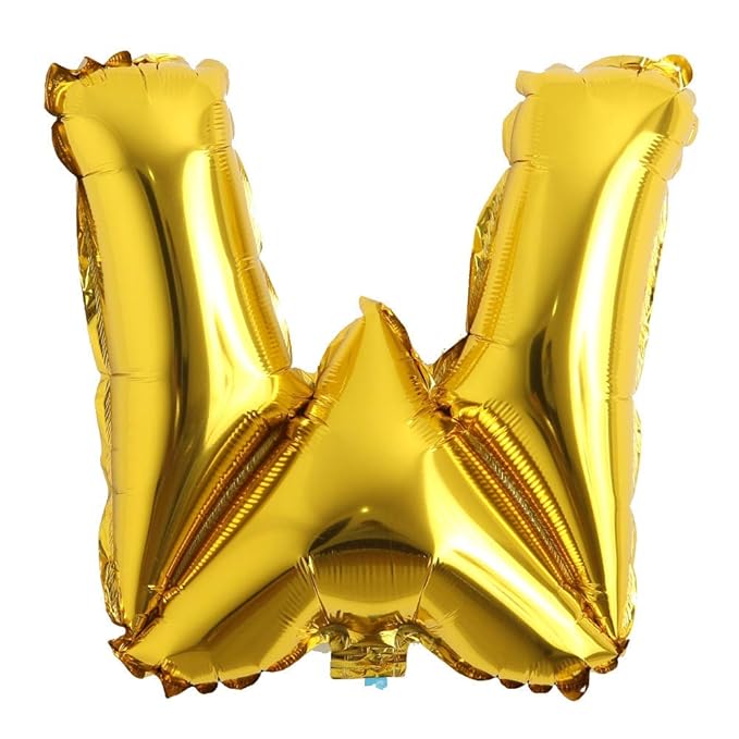 Alphabet Foil balloon | Letters A-Z and Numbers 0-9 in 16 inch | Alphabet foil balloon letters | Golden foil Balloons for Birthday, Other Kind of Parties, Celebrations and Decorations.
