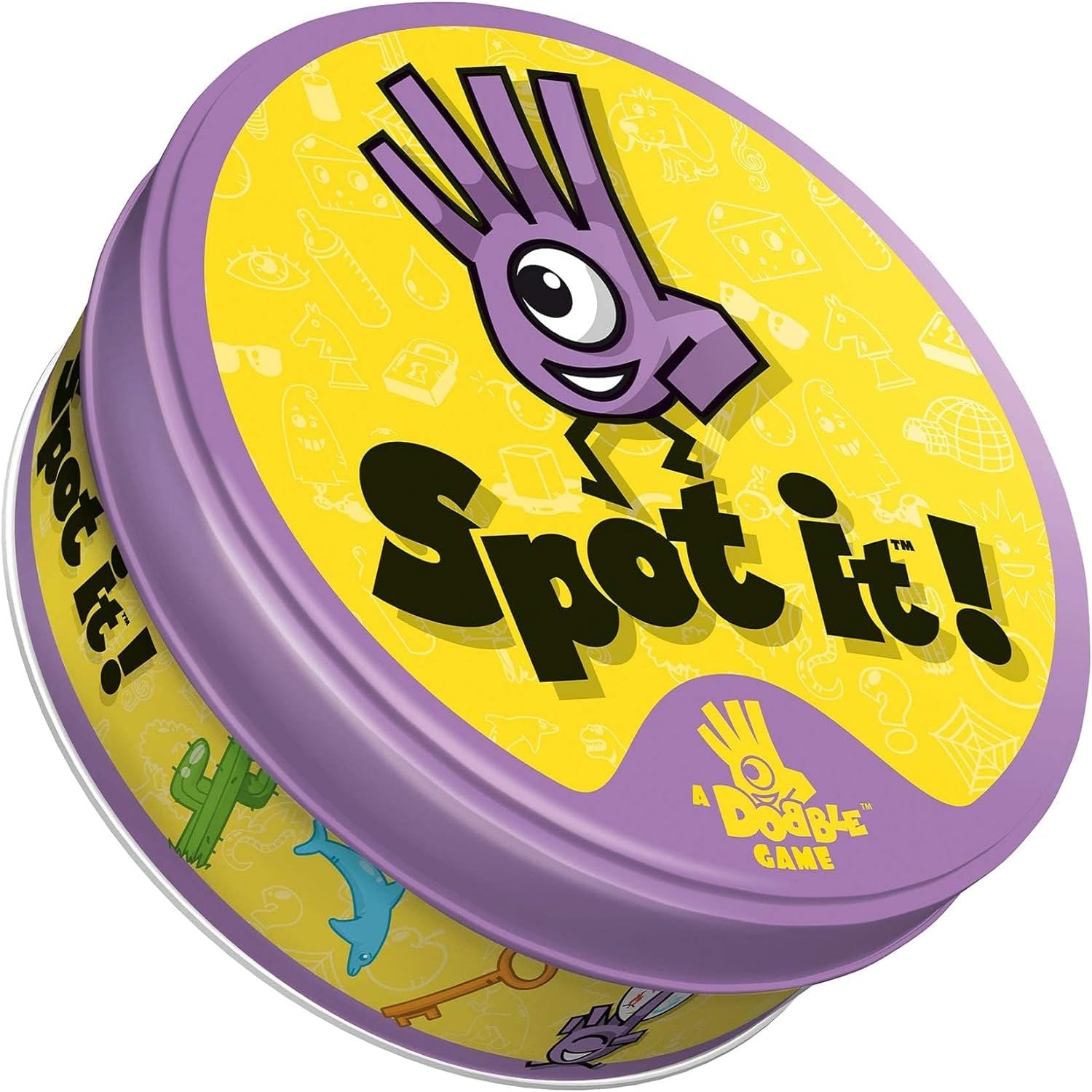 SPOT IT | Dobble | Card Kids Game | Metal Box