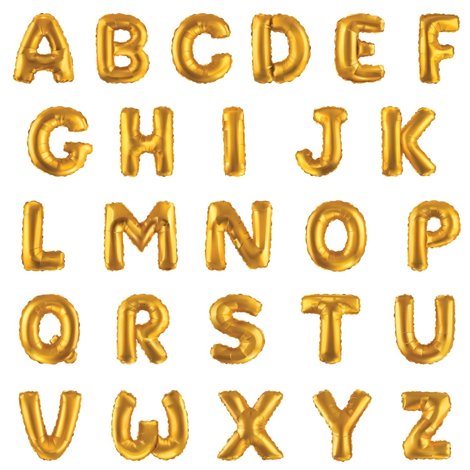 Alphabet Foil balloon | Letters A-Z and Numbers 0-9 in 16 inch | Alphabet foil balloon letters | Golden foil Balloons for Birthday, Other Kind of Parties, Celebrations and Decorations.