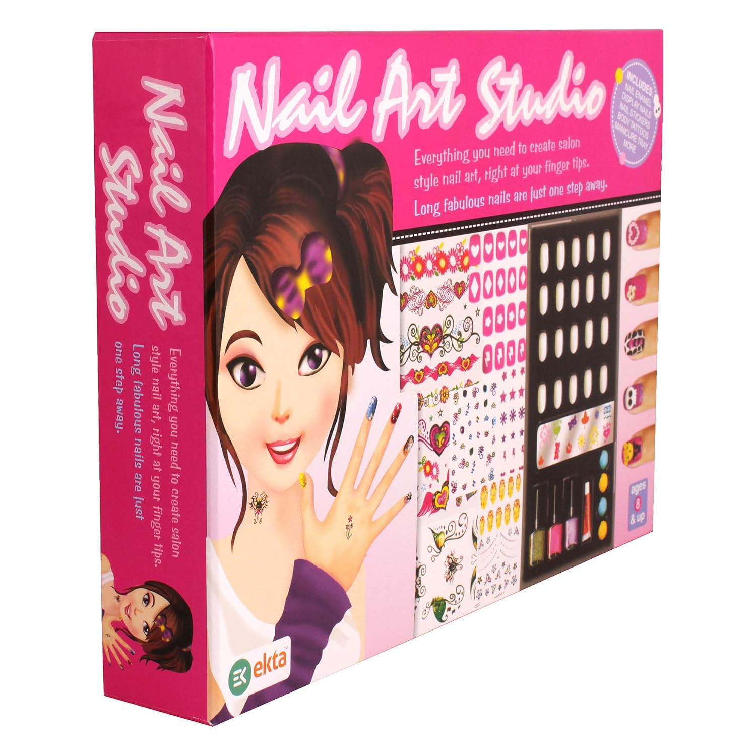 Nail Art Studio | Creative Gifts for Girls | Kids Nail Polish KIT with Accessories