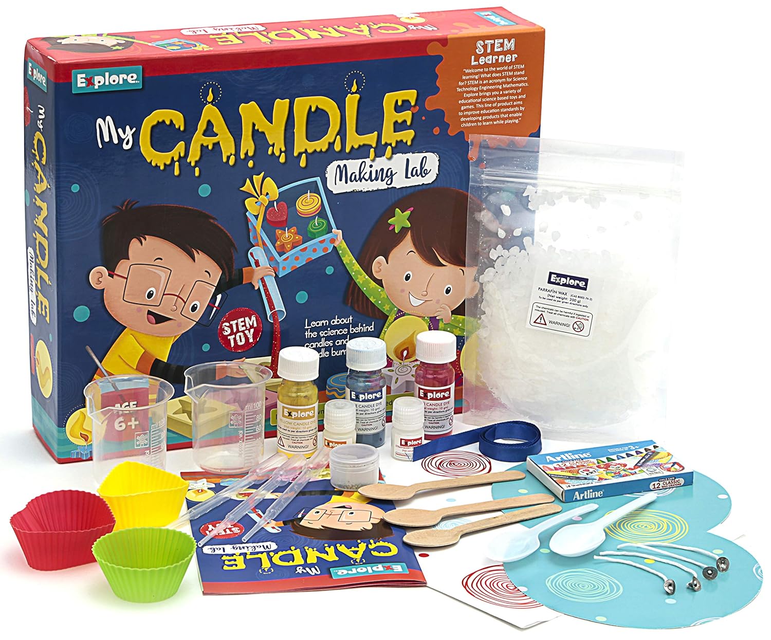 My Candle Making Lab | DIY Candle Making Kit for Kids |Science Experiment Educational Learning Activity Set