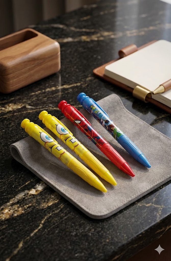 Big Size Pen | Cartoon Design | Ballpoint Pens | Smooth Writing | Stationery | Fun Gift for Children