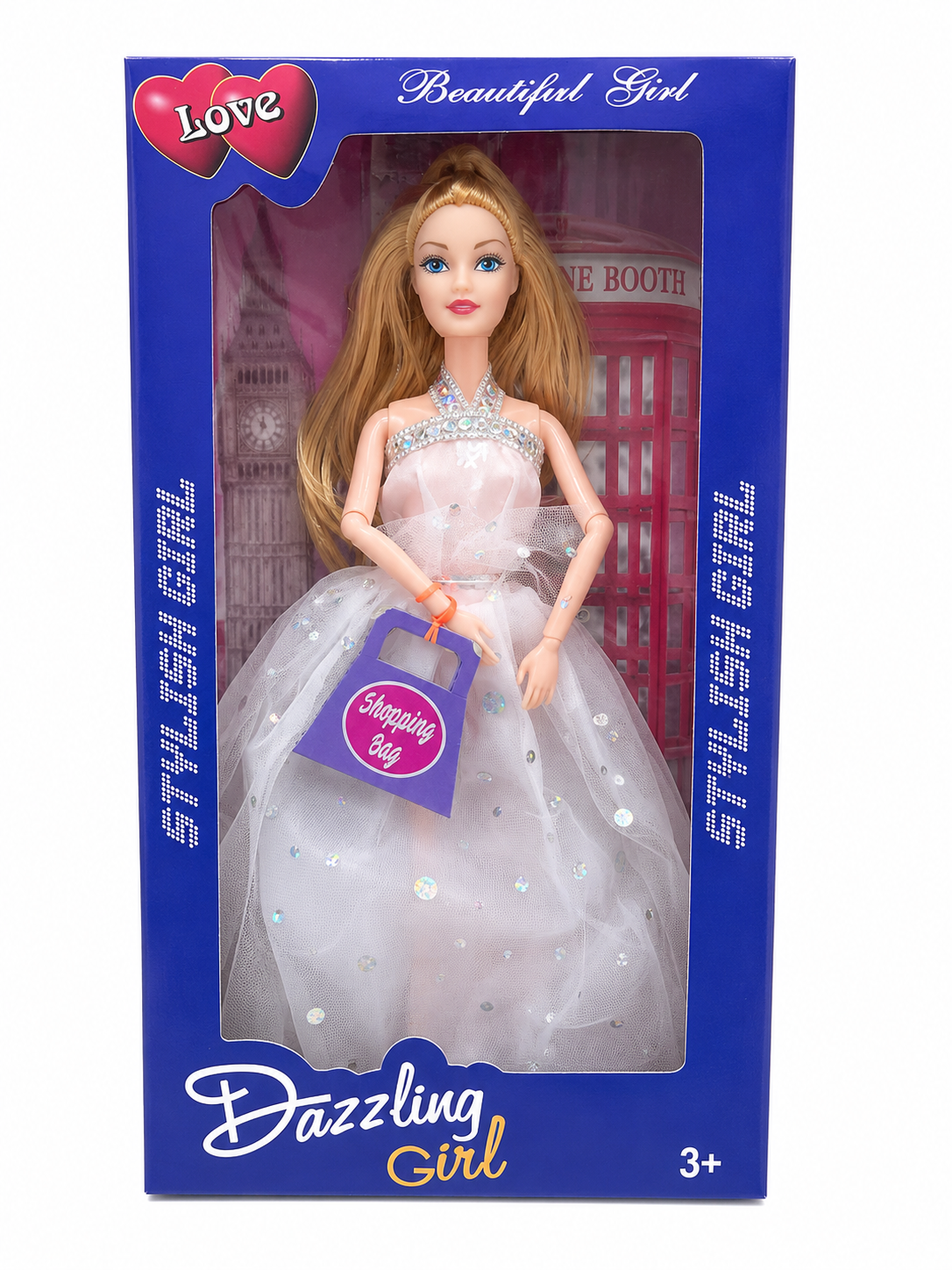 Shining Foldable Doll with Movable Joints
