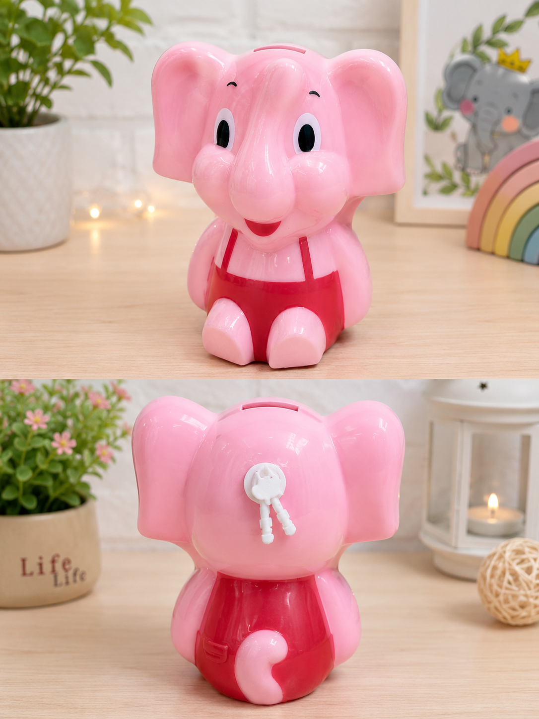 Saving Money Bank Elephant Coin Holder, Coin Box, Piggy Bank for Kids