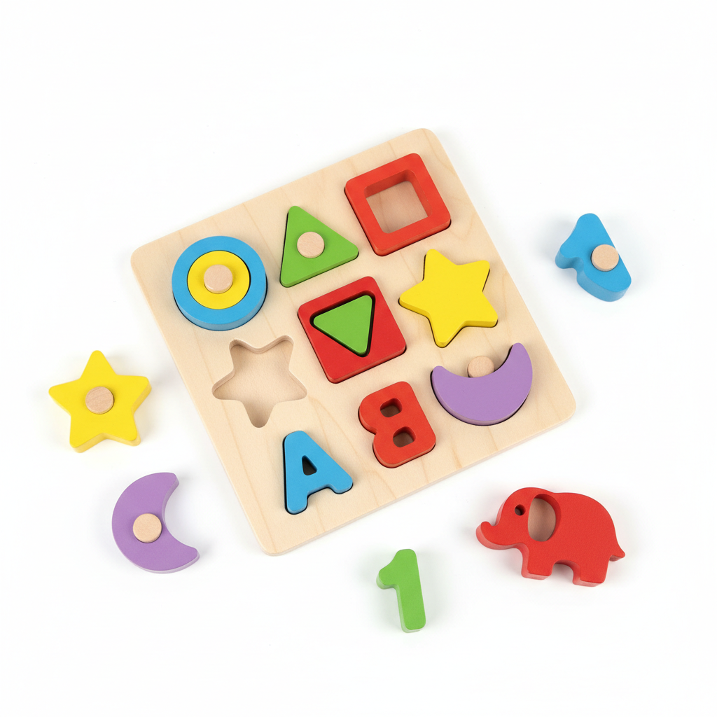 Wooden puzzle board toy for kids