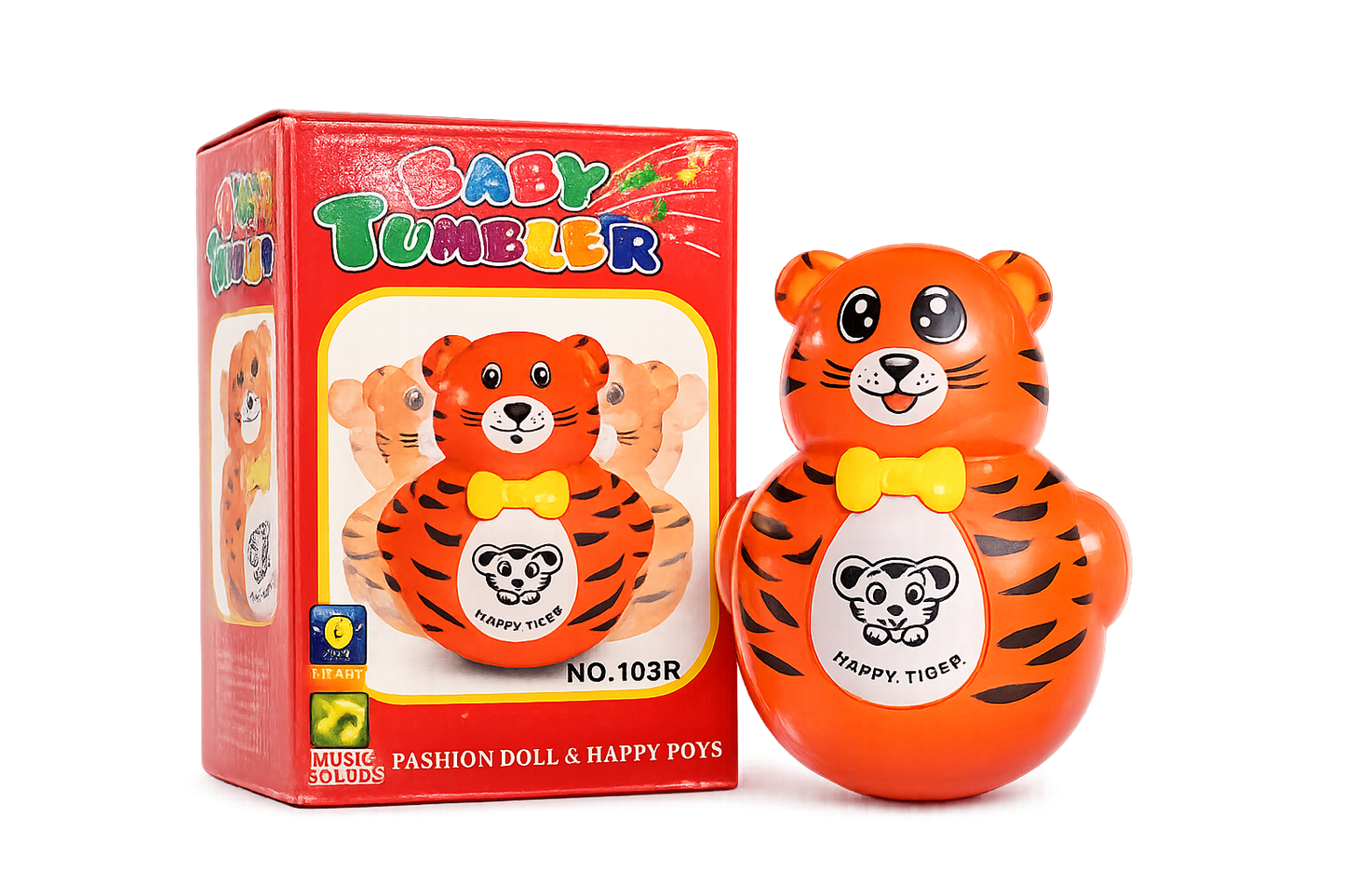 Tiger Rolly Polly Movable Toy for Kids| Tiger Roly Poly Tumbler