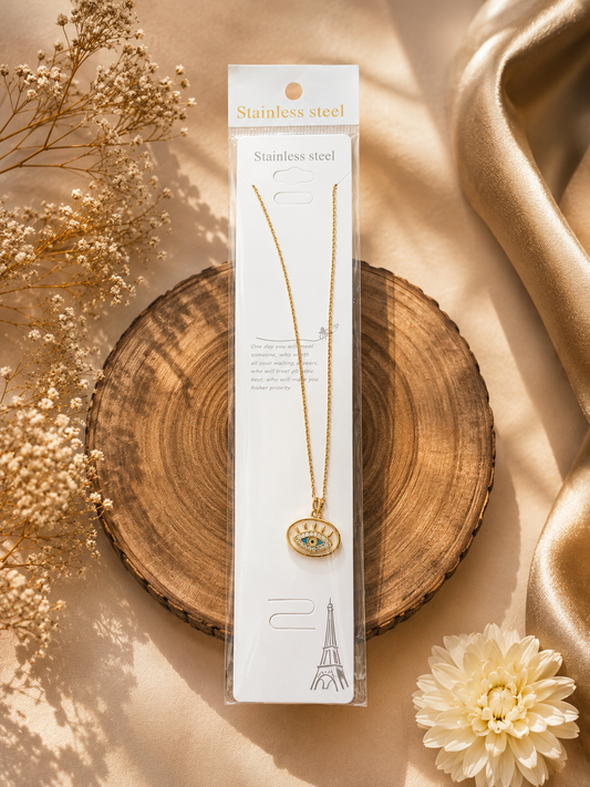 Premium Stainless Steel Pendant Necklace for Women | Gold Plated Fashion Jewellry | Elegant Stainless Steel Necklace |Everyday Wear Jewellery