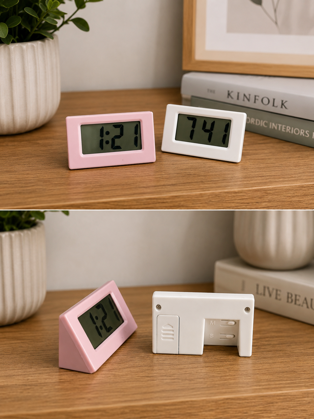 Mini Digital Clock | Portable | Cute Electronic for Car Dashboard | Student |Desktop Clock Home Office Bedroom Decor