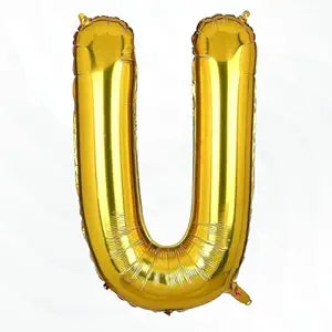 Alphabet Foil balloon | Letters A-Z and Numbers 0-9 in 16 inch | Alphabet foil balloon letters | Golden foil Balloons for Birthday, Other Kind of Parties, Celebrations and Decorations.