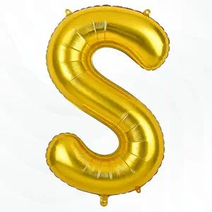 Alphabet Foil balloon | Letters A-Z and Numbers 0-9 in 16 inch | Alphabet foil balloon letters | Golden foil Balloons for Birthday, Other Kind of Parties, Celebrations and Decorations.