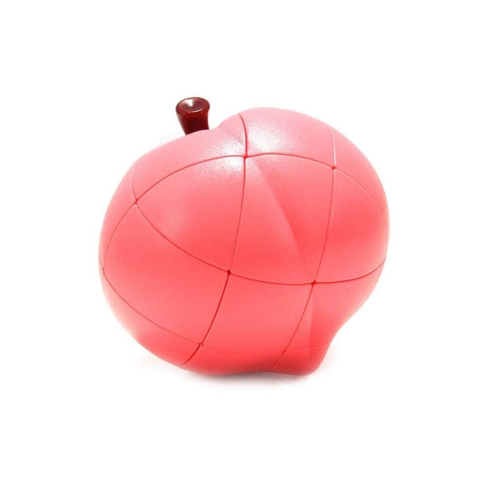 Peach Shaped Magic Speed Cube | 3x3 | Stress Relief Toys for Adults & Children | Educational Creative Puzzle Toys Gifts for Kids | Age 3 +