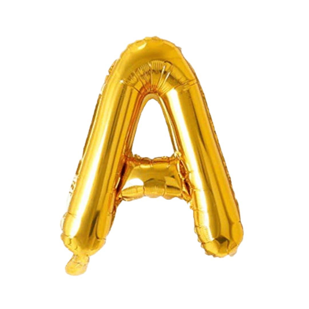Alphabet Foil balloon | Letters A-Z and Numbers 0-9 in 16 inch | Alphabet foil balloon letters | Golden foil Balloons for Birthday, Other Kind of Parties, Celebrations and Decorations.