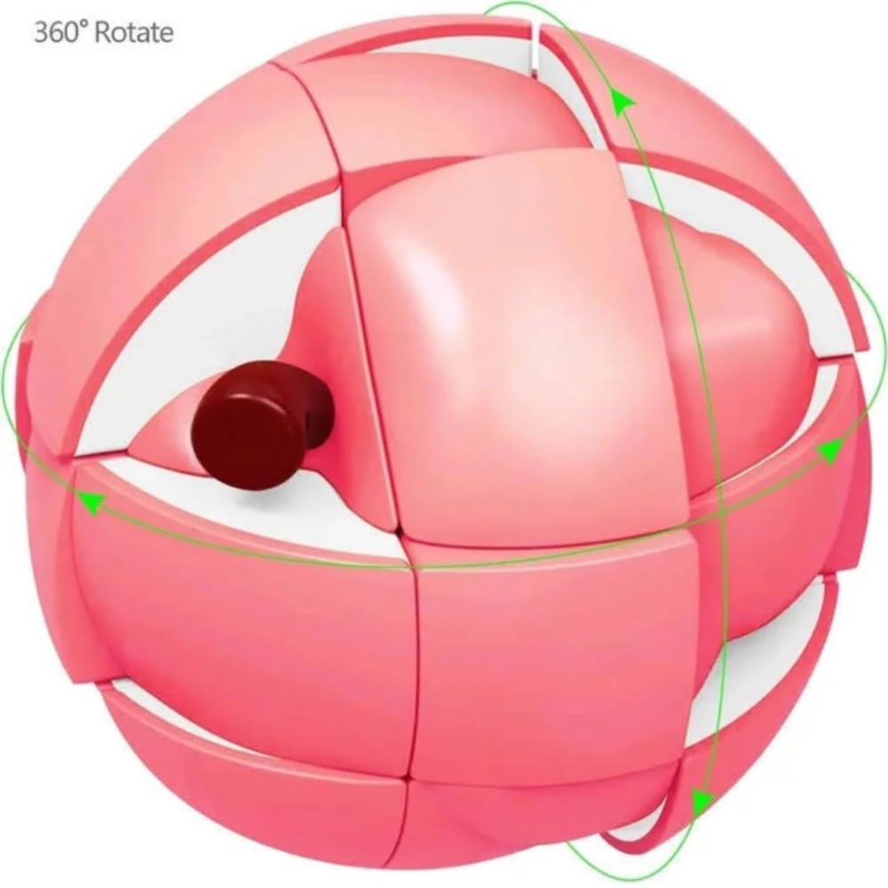 Peach Shaped Magic Speed Cube | 3x3 | Stress Relief Toys for Adults & Children | Educational Creative Puzzle Toys Gifts for Kids | Age 3 +