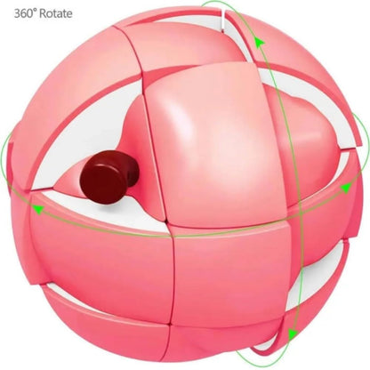 Peach Shaped Magic Speed Cube | 3x3 | Stress Relief Toys for Adults & Children | Educational Creative Puzzle Toys Gifts for Kids | Age 3 +