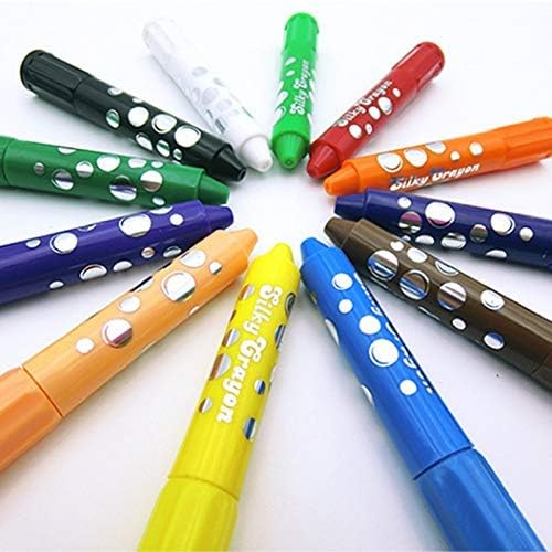 Solid Paint Sticks For Kids | 12 Washable Colours | Quick-Dry | Rotating Crayons | Non-Toxic & Allergen-Free | No Brush Or Water Needed