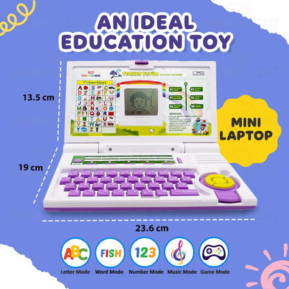 Laptop Computer | Educational Kids Toys | 2-5 Years | 20 Fun Activity Learning Toy | Learn Letter, Words, Mathematics, Games, Music, Logic, Memory Tool