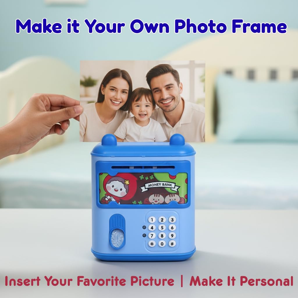 5 in 1 Money Bank Mini ATM for Kids Age 3+ | Electronic Keypad and Touch Sensor| 11 Nursery Rhymes | Do Re Me Musical Feature | 11 Animal Sound