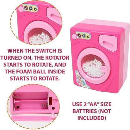 Complete Miniature Home Experience Dream Household 4 Piece Toy Appliances Set - Washing Machine, Vacuum Cleaner, Hair Dryer or Sewing Machine, Iron - 4 in 1 Toy Set for Boys and Girls