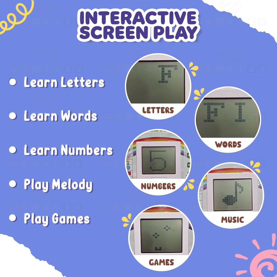 Laptop Computer | Educational Kids Toys | 2-5 Years | 20 Fun Activity Learning Toy | Learn Letter, Words, Mathematics, Games, Music, Logic, Memory Tool