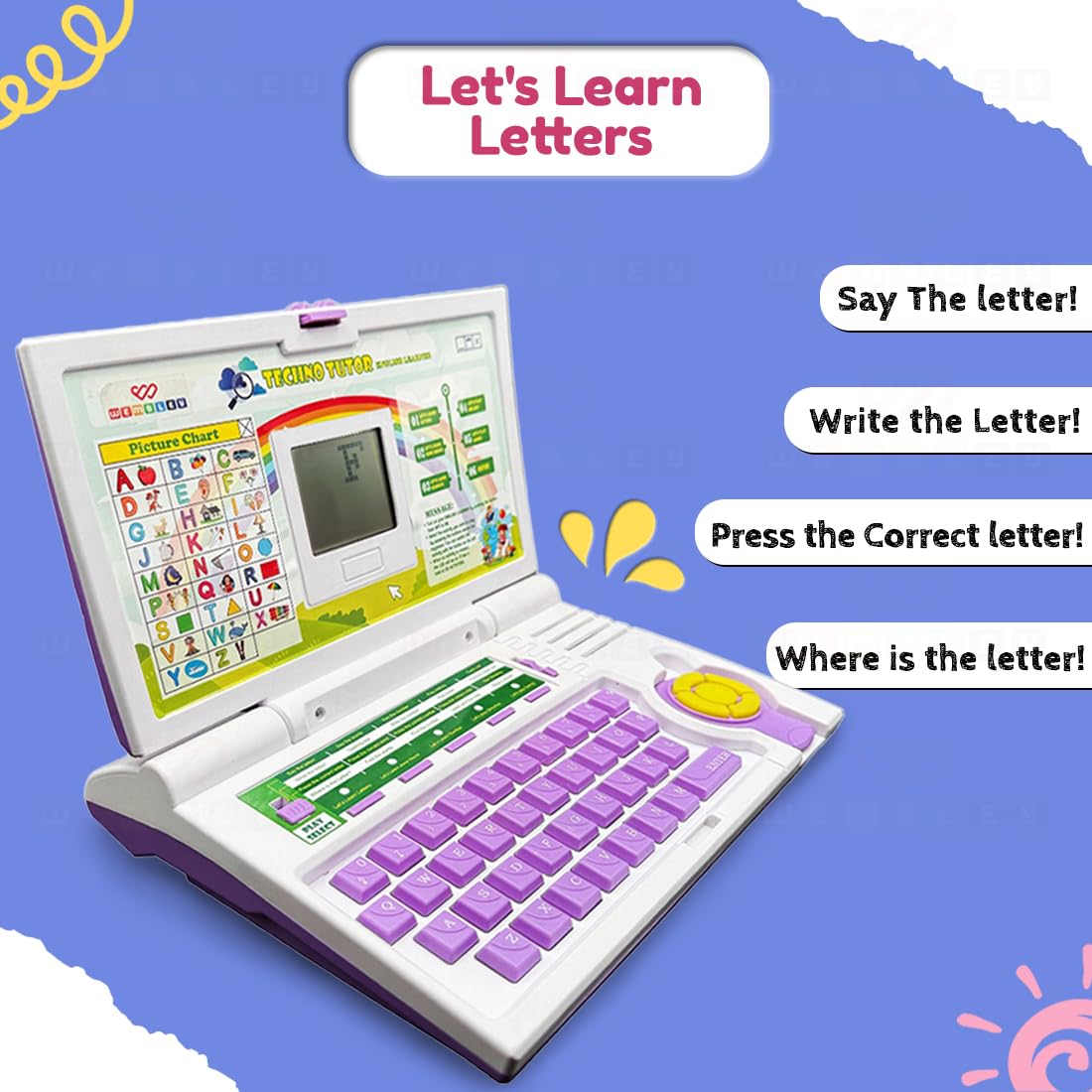 Laptop Computer | Educational Kids Toys | 2-5 Years | 20 Fun Activity Learning Toy | Learn Letter, Words, Mathematics, Games, Music, Logic, Memory Tool