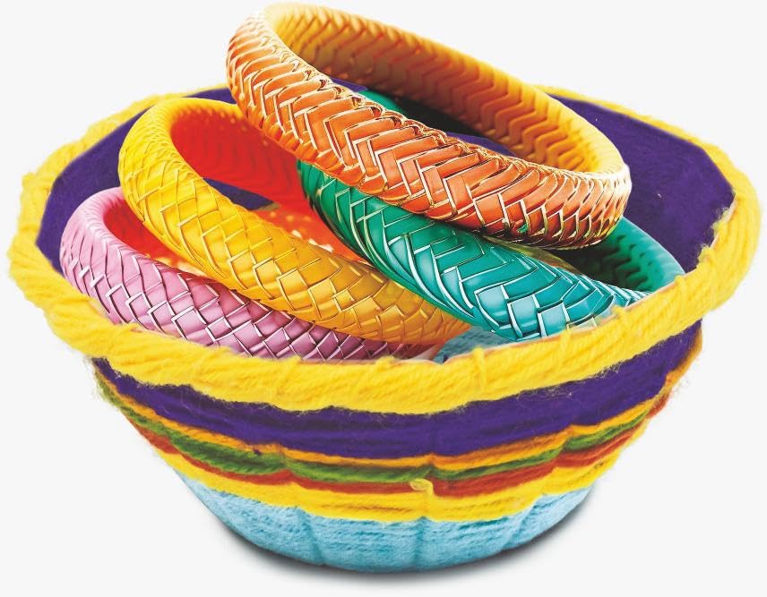 Weaving Art DIY Kit Crafting Stylish Basket Art & Craft Learning Toys for Kids Ages 6+
