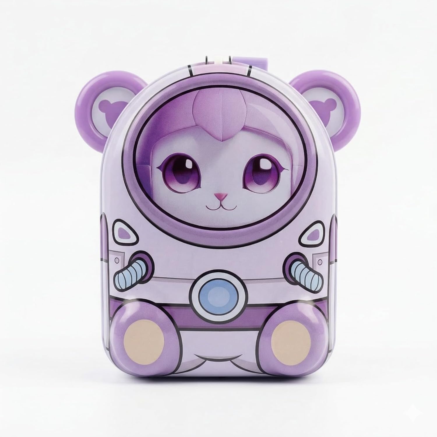 Cartoon Piggy Bank for Kids with Lock – Cute Money Saving Box for Boys & Girls | Coin & Cash Storage Mini Locker | Best Birthday Return Gift |Bear | Purple