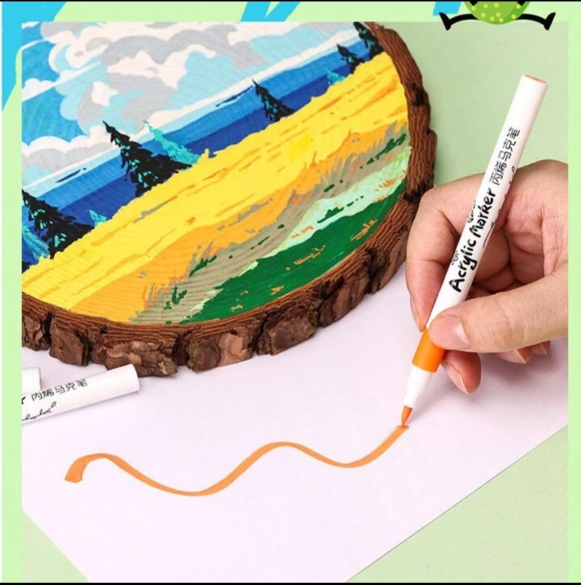 Acrylic Paint Markers | 48 Shades |Permanent Pens | Fine Tip Art Markers Set