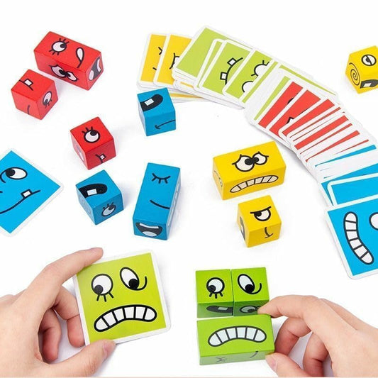 Crazy Face Puzzle Game| Expression Matching Block Puzzles Building Logical Educational