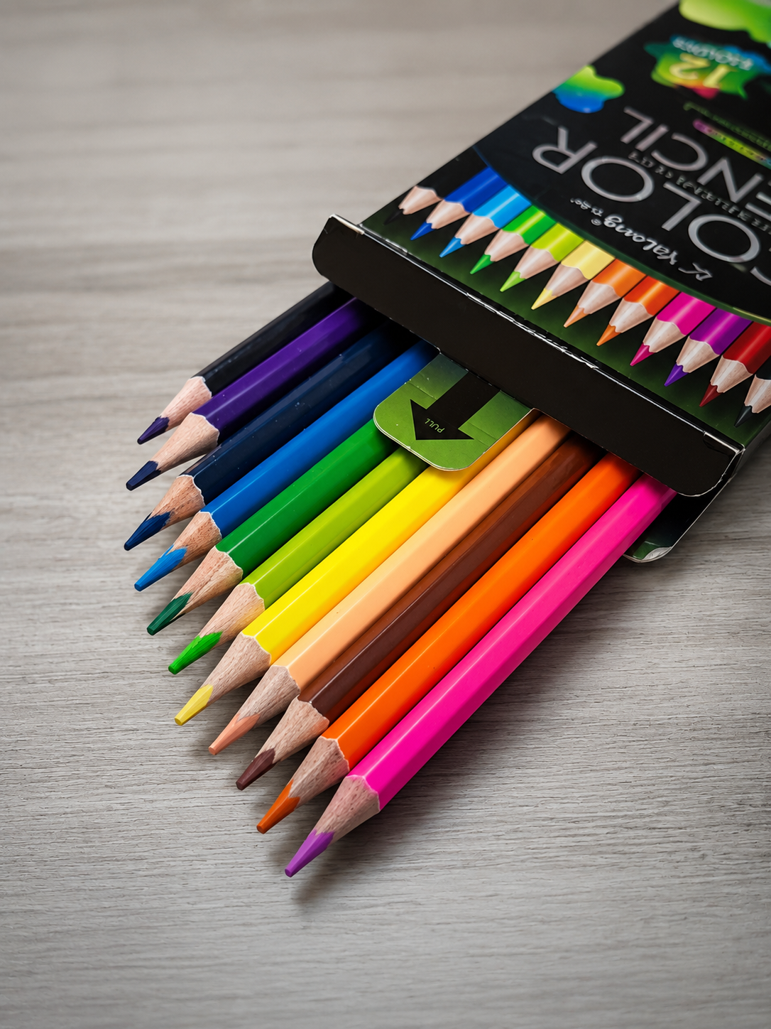 12 Shades Super Soft Color Pencils Box | Smooth Color Application | For Blending & Experimenting Different Art Strokes | Non-Toxic & Safe For Childrens