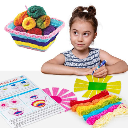 Weaving Art DIY Kit Crafting Stylish Basket Art & Craft Learning Toys for Kids Ages 6+