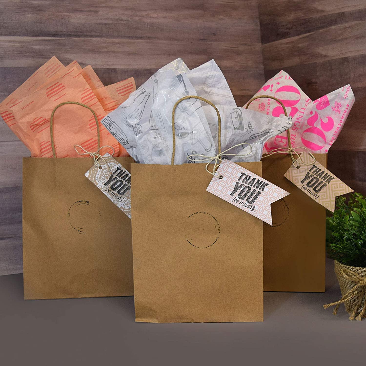 Paper Bags | Gift Bags with Handles | Small Craft Shopping Bags