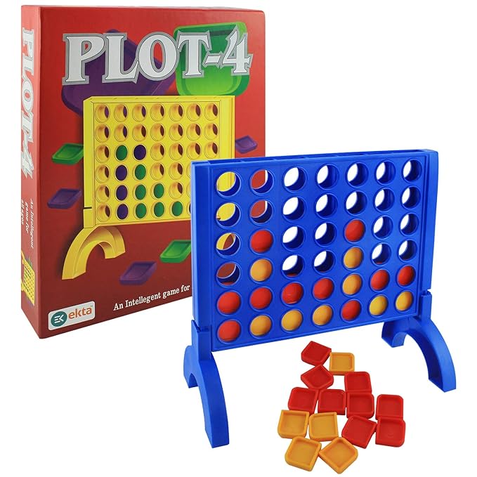 Plot-4 Board Game |Disc Dropping Game for Kids | Strategy Game