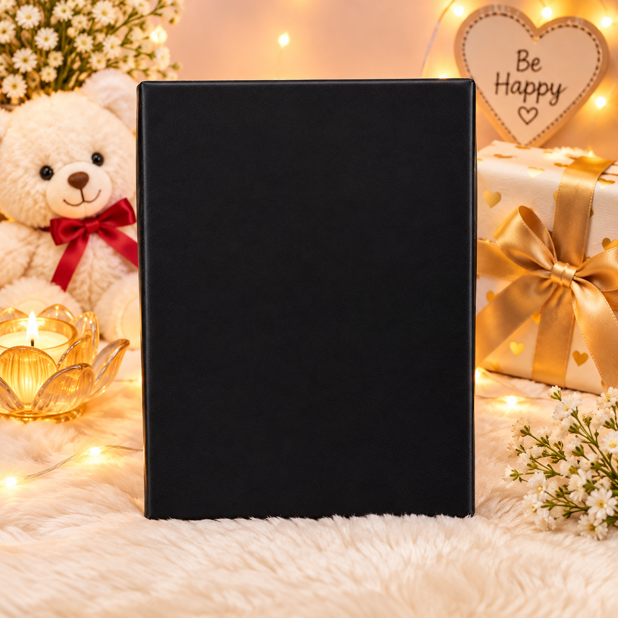 Lovely Cat Hard Cover Notebook | Premium Black Pages Journal | Cute Cat Diary for School, Office & Daily Writing