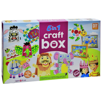 6 in 1 Craft Box | DIY Art & Craft Activity Kit for Kids