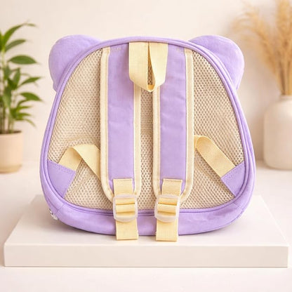 Cartoon Cat Design Kids Backpack |3D Ears |Hard Shell Toddler School Bag