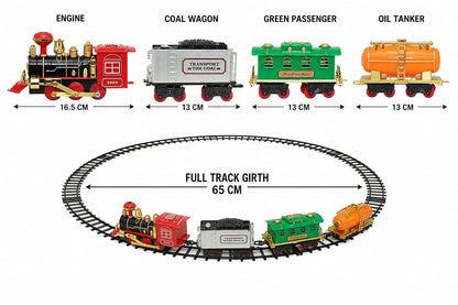 Super Classic Choo Choo Train Set with Smoke Effect and Sound