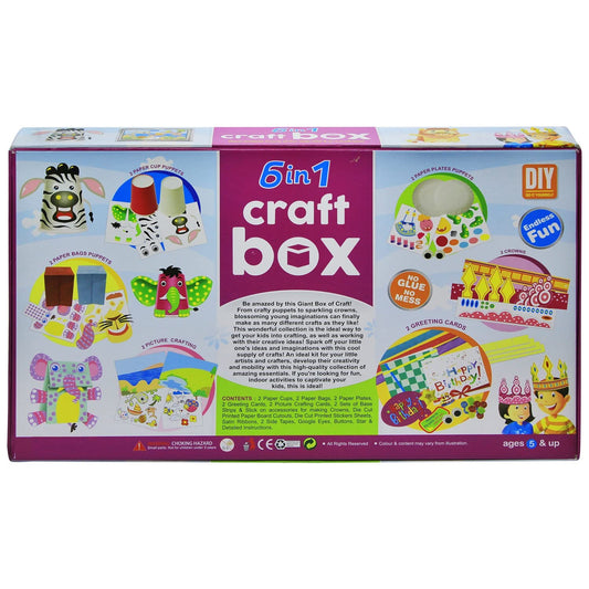 6 in 1 Craft Box | DIY Art & Craft Activity Kit for Kids