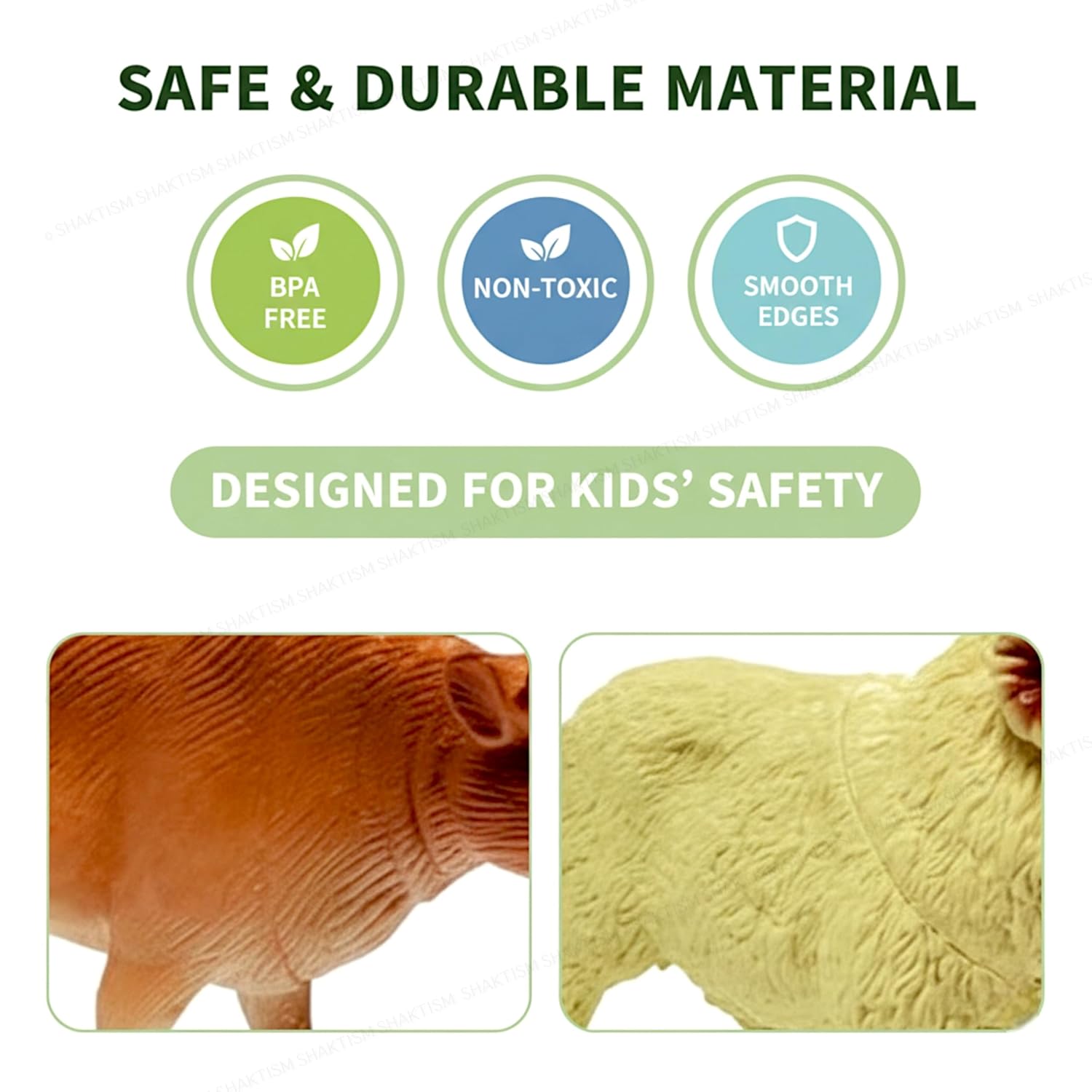 Farm Animal Toy Set for Kids | Realistic Plastic Farm Figures Playset | Pretend Play Toy Set