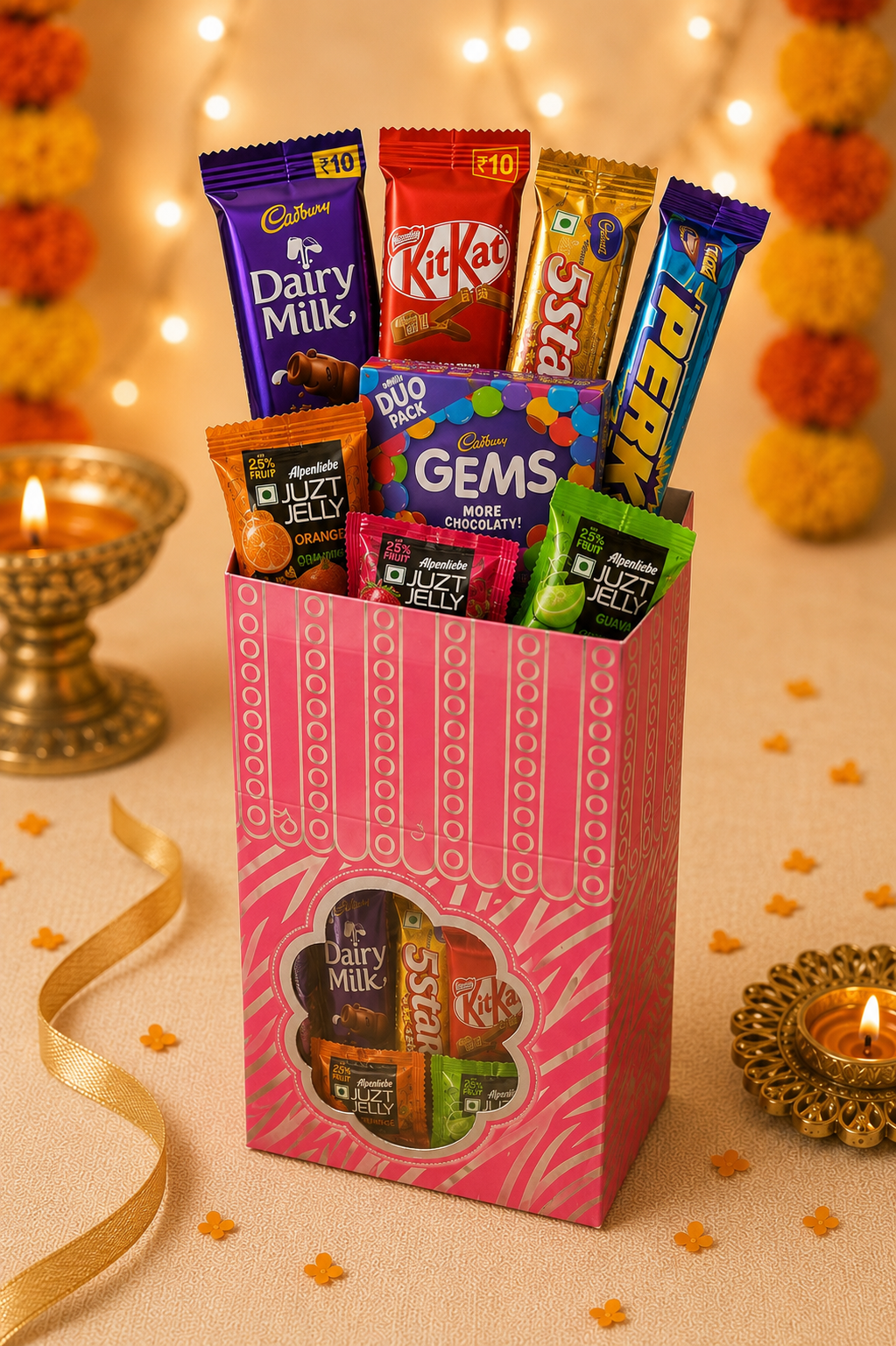 Premium Chocolate Hamper Gift Box | Assorted Chocolates & Candy Gift Pack | Festive Gift Hamper for All Occasions