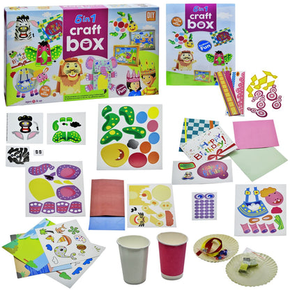 6 in 1 Craft Box | DIY Art & Craft Activity Kit for Kids