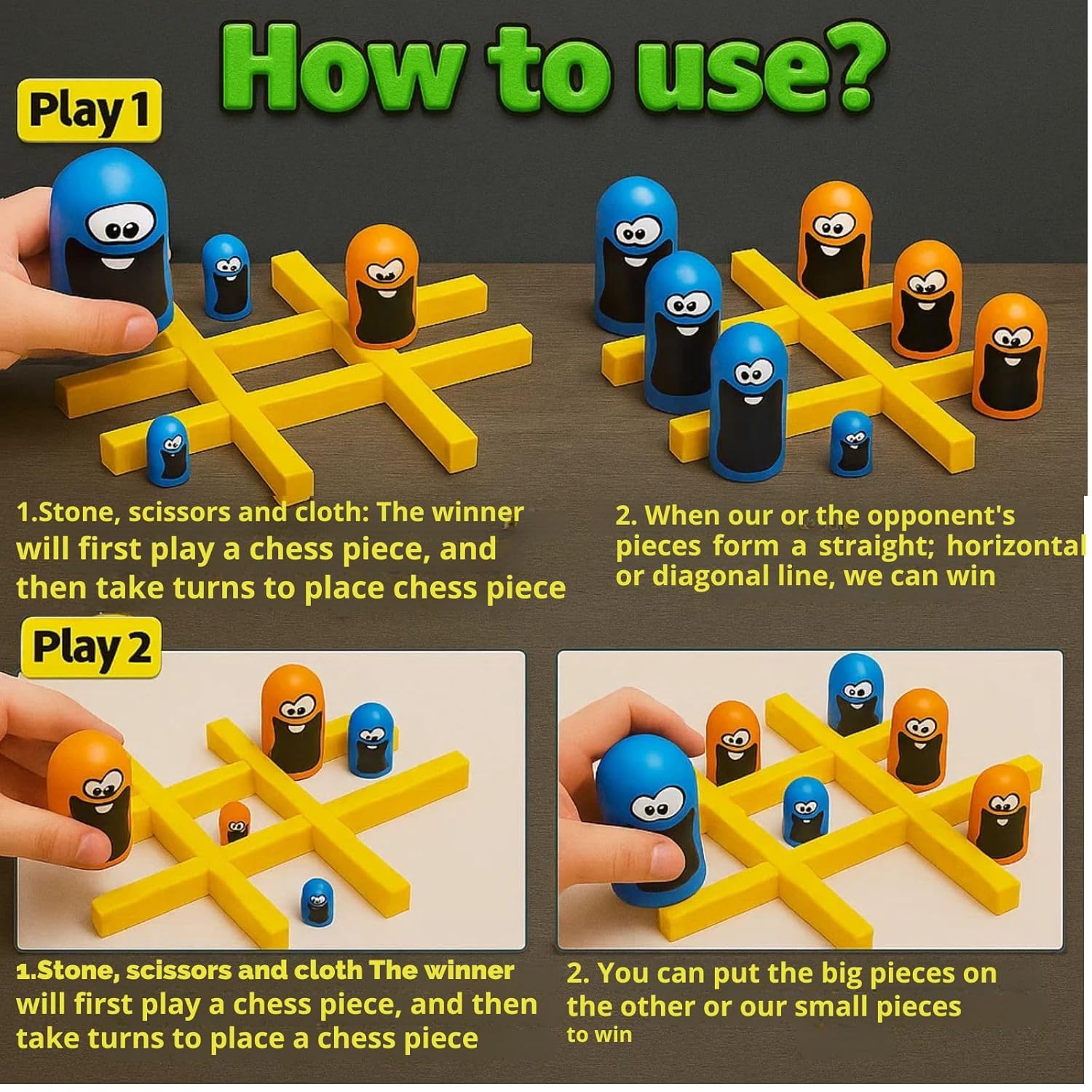 3D Tic Tac Toe Board Game | Cross & Zero | Gobble | Family Fun Strategy | Brain Development | Stack Mind Challenging Chess