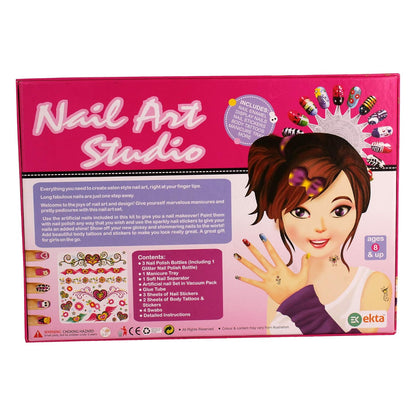 Nail Art Studio | Creative Gifts for Girls | Kids Nail Polish KIT with Accessories