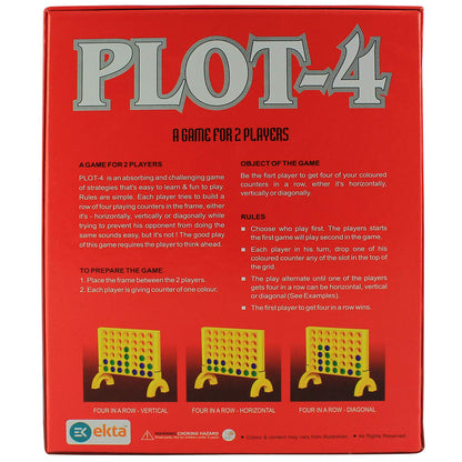 Plot-4 Board Game |Disc Dropping Game for Kids | Strategy Game