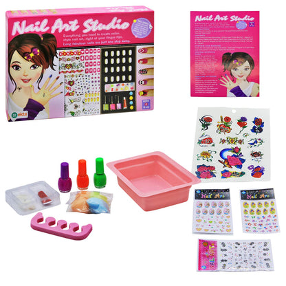Nail Art Studio | Creative Gifts for Girls | Kids Nail Polish KIT with Accessories