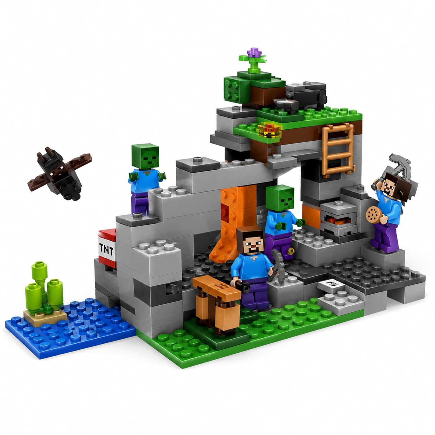 Building Blocks Toy Set for Kids | DIY STEM Construction Bricks with Mini Figures | Creative Adventure Models & Educational Play Set| Mine Craft Game