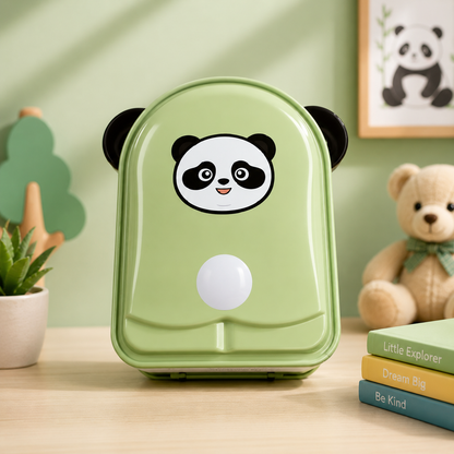 Cute & Colourful | Printed | Metal | Money Bank | Secure Lock & Keys for Kids | Money Saving Storage | Coin Collection Box | Green