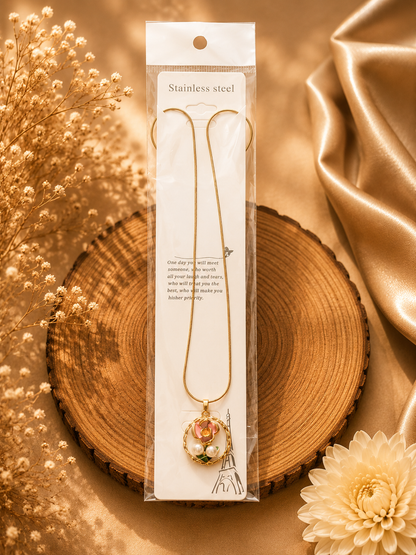 Premium Stainless Steel Pendant Necklace for Women | Gold Plated Fashion Jewellry | Elegant Stainless Steel Necklace |Everyday Wear Jewellery