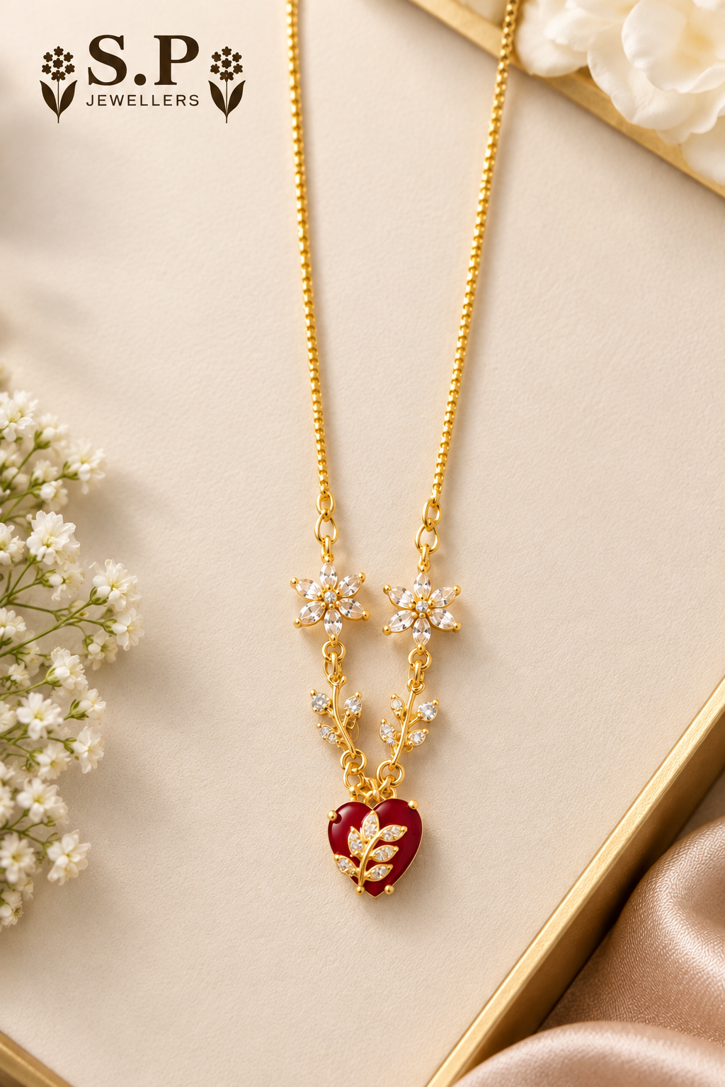 Elegance Gold-Finish Stone Y-Necklace